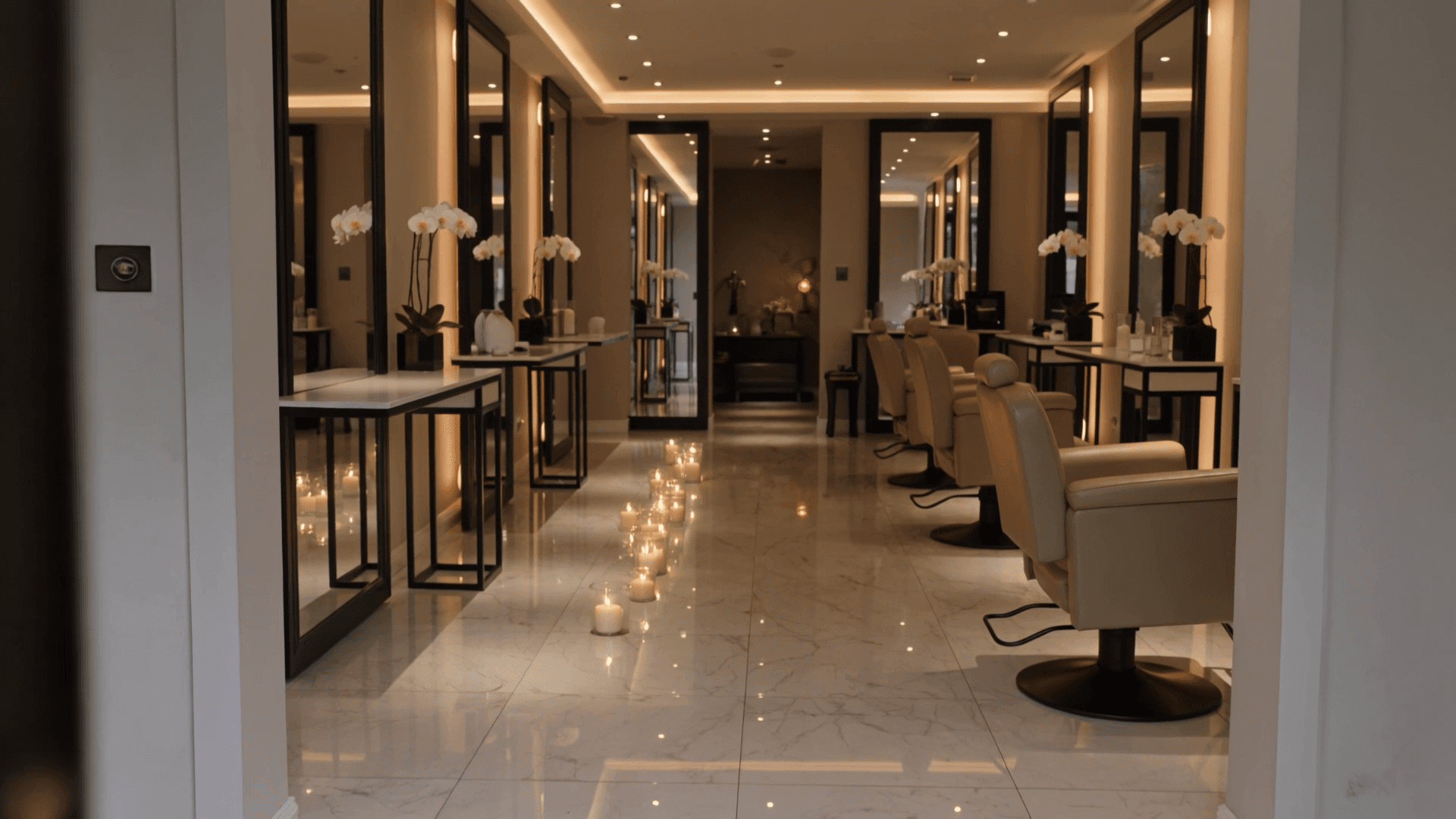 Interior salon Maison Élégance — atmosferă premium